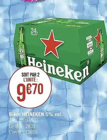 Casino Supermarchés Bière Heineken offre