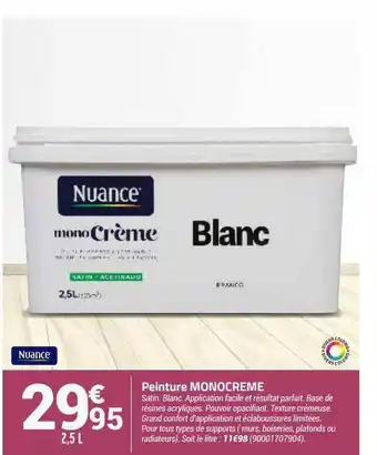Bricorama Peinture Monocreme Nuance offre