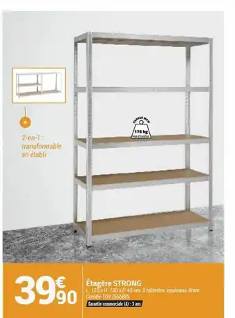 Bricorama étagère Strong offre