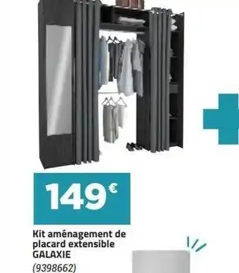 Bricorama Kit Aménagement De Placard Extensible Galaxie offre