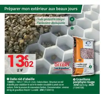 Bricorama Dalle Nid D'abeille offre