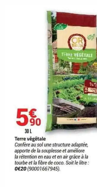 Bricorama Terre Végétale offre