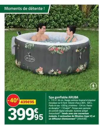 Bricorama Spa Gonflable Aruba offre