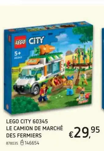 Dreamland Lego City Le Camion De Marché Des Fermiers offre