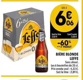 Supeco Leffe Bière Blonde offre