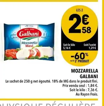 Supeco Galbani Mozzarella offre