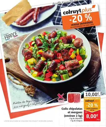 Colruyt Colis Chipolatas Et Merguez (environ 2kg offre