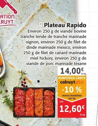 Colruyt Plateau Rapido offre