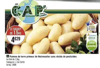 Géant Casino Pomme De Terre Primeur De Noirmoutier Sans Résidu De Pesticides offre