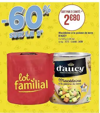 Géant Casino Macédoine à La Pomme De Terre D'aucy offre