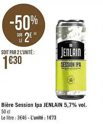 Géant Casino Bière Session Ipa Jenlain offre