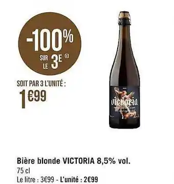 Géant Casino Bière Blonde Victoria offre