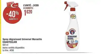 Géant Casino Spray Dégraissant Universel Marseille Chanteclair offre