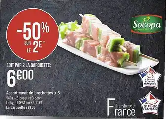 Géant Casino Assortiment De Brochettes X 6 -50% Sur Le 2e offre