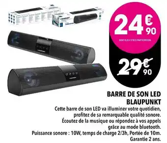 Supeco Blaupunkt barre de son led offre