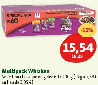 Maxi Zoo Whiskas multipack offre