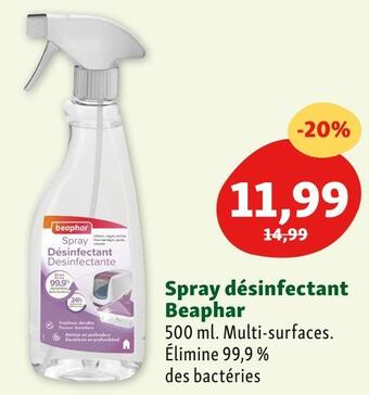 Maxi Zoo Beaphar spray désinfectant offre