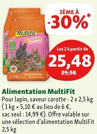 Maxi Zoo Multifit alimentation offre