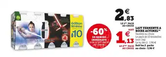 Super U Actimel lait fermente a boire offre