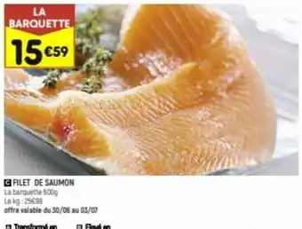 Leader Price Filet de Saumon offre