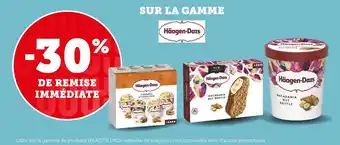 Super U Haagen dazs bon plan sur la gamme haagen-dazs offre