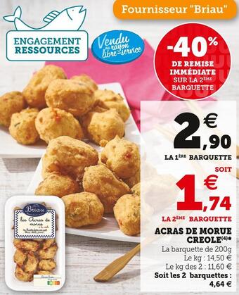 Super U Maison briau acras de morue creole offre