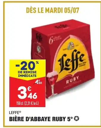 Leffe Bière d'Abbaye Ruby 5°