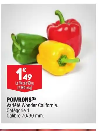 ALDI Poivrons offre