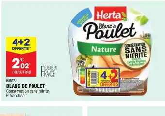 ALDI Herta Blanc de Poulet offre