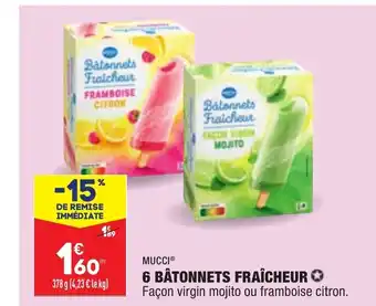 ALDI 6 Bâtonnets Fraîcheur offre