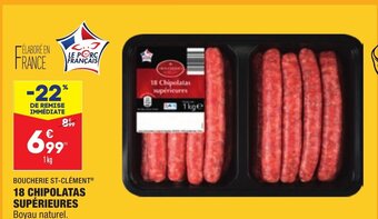 ALDI 18 Chipolatas Supérieures offre