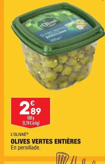 ALDI Olives Vertes Entières offre