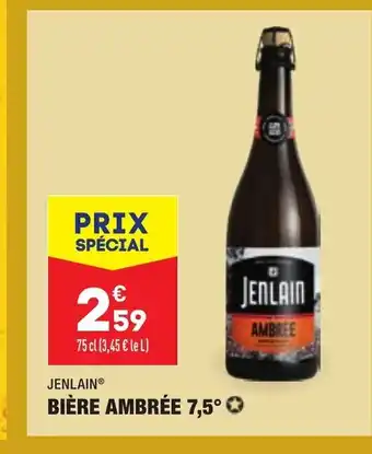 ALDI Jenlain Bière Ambrée 7,5 offre
