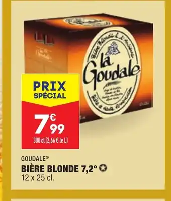 ALDI Goudale bière Blonde 7,2 offre
