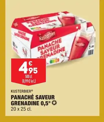 Kusterbier Panaché Saveur Grenadine 0,5