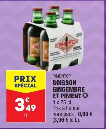 ALDI Pimento Boisson Gingembre Et Piment offre