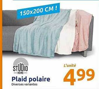 Action Plaid Polaire offre