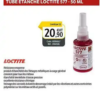 DomPro Tube étanche Loctite 577 - 50ml offre