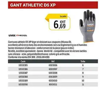 DomPro Gant Athletic D5 Xp offre