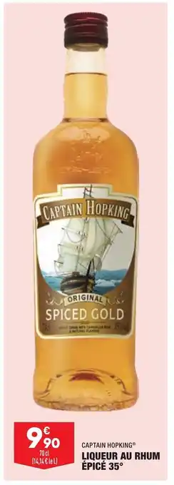 ALDI Captain Hopking Liqueur Au Rhum épicé 35 offre