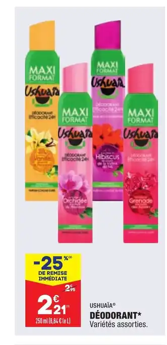 ALDI Ushuaïa Déodorant offre