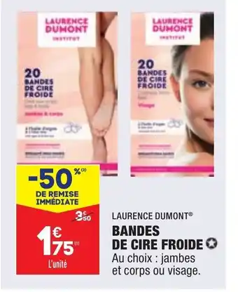 ALDI Bandes de Cire Froide offre
