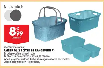 ALDI Panier Ou 3 Boîtes de Rangement offre