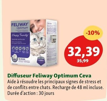 Maxi Zoo Diffuseur Feliway Optimum Ceva offre