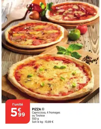 Bi1 Pizza offre