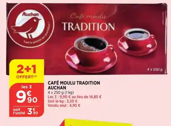 Bi1 Café Moulu Tradition Auchan offre