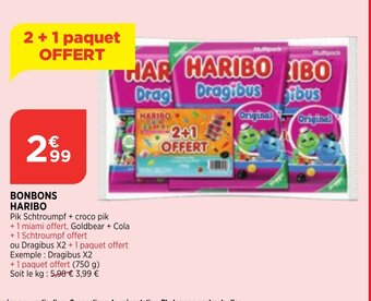 Bi1 Bonbons Haribo offre
