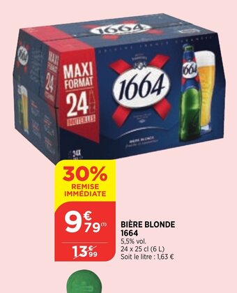 Bi1 1664 bière Blonde offre