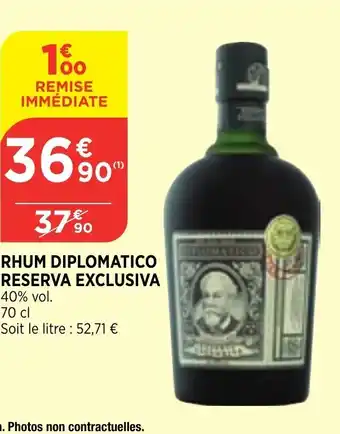 Bi1 Rhum Diplomatico Reserva Exclusiva offre