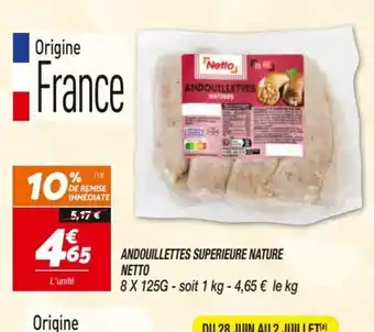 Andouillettes Superieure Nature Netto